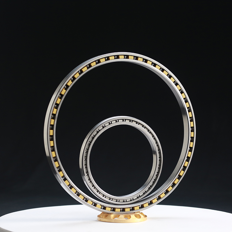 Equal section thin wall four-point contact ball bearing